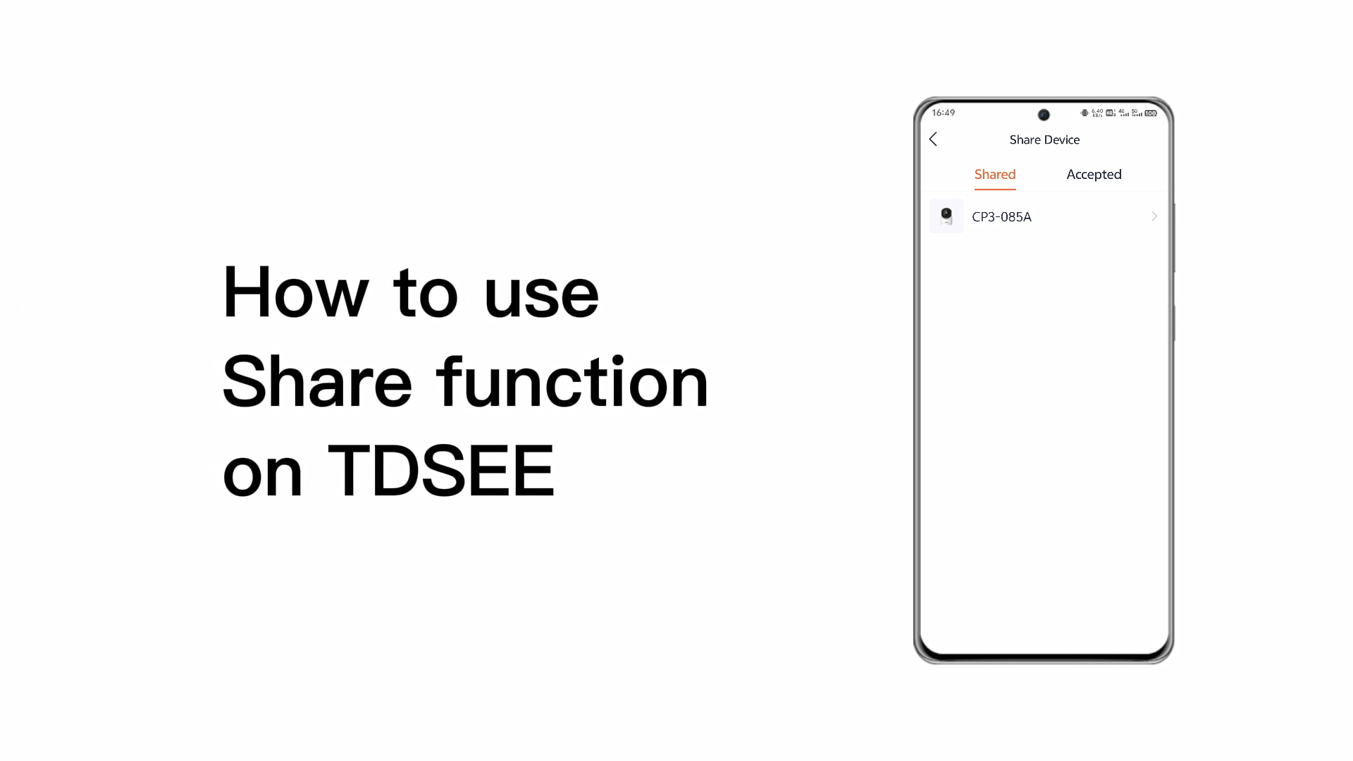 How to use Share function on TDSEE