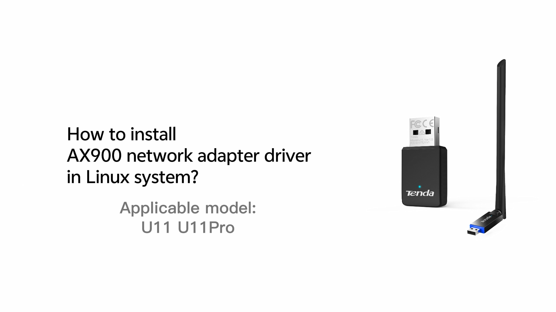 How to install AX900 network adapter driver in Linux system