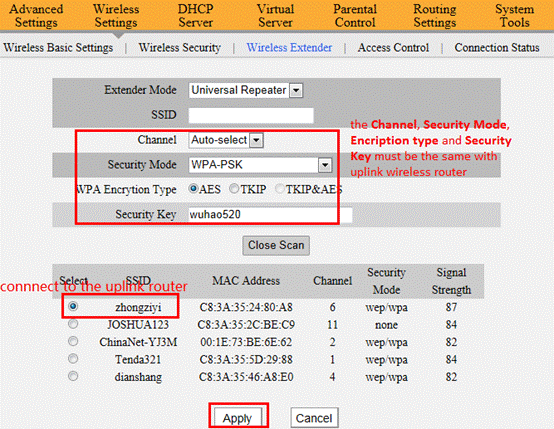 Setup Wireless REPEATER mode on TP-LINK TL-WR840N